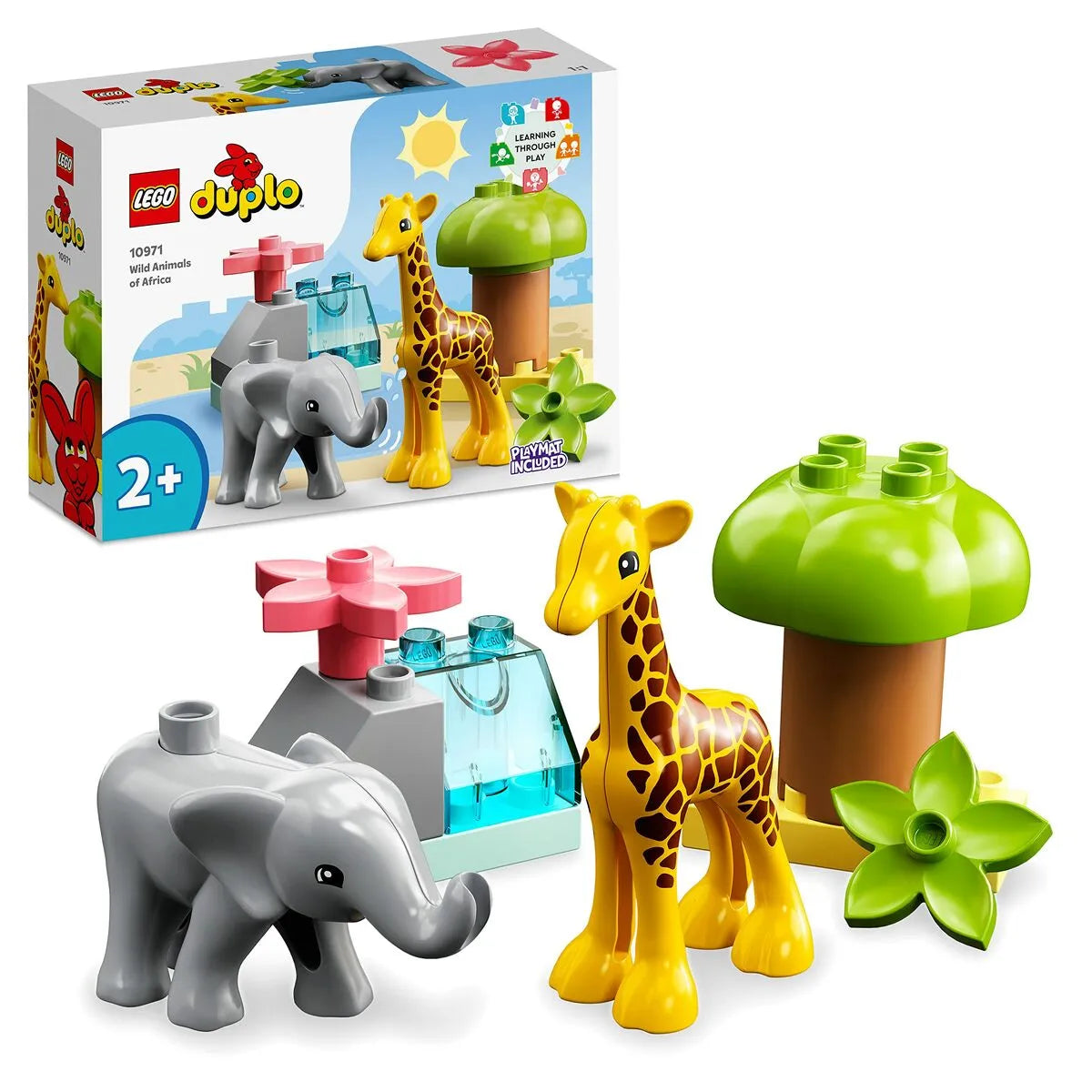 Playset Lego Duplo African Wild Animals 10 Kusy