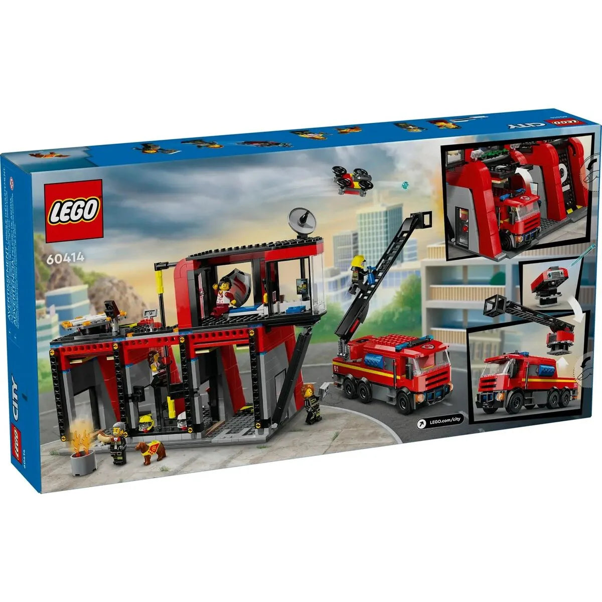 Playset Lego Fire Station With Engine - Hračky a Hry Bábiky Postavičky