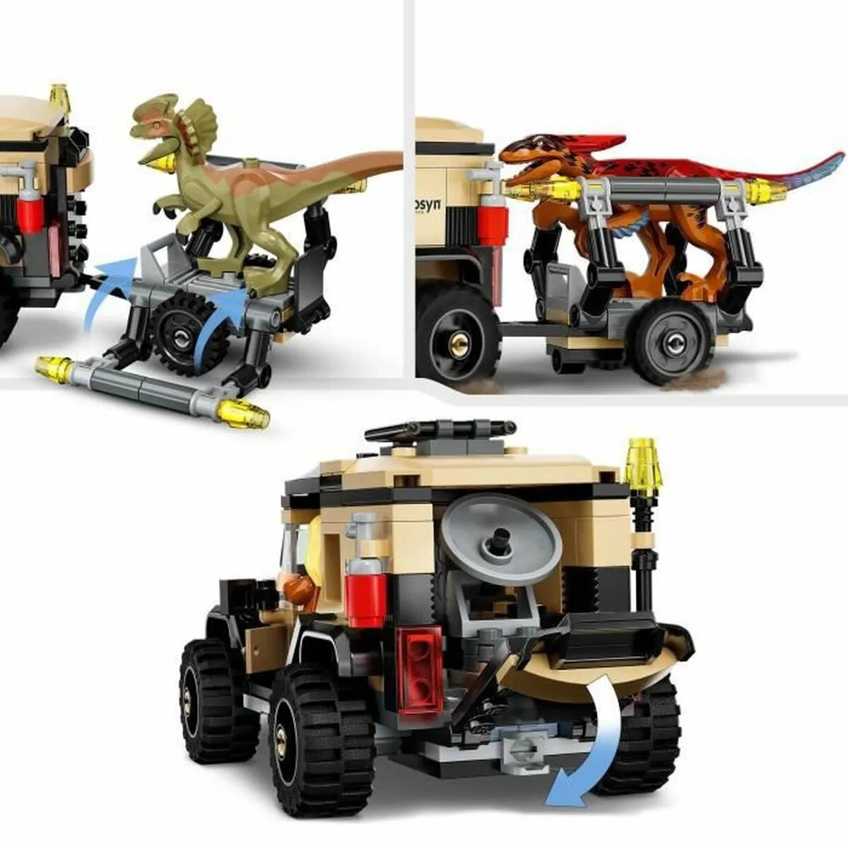 Playset Lego Jurassic World Transport Of Pyroraptor And Dilophosaurus - Hračky a Hry Bábiky Postavičky