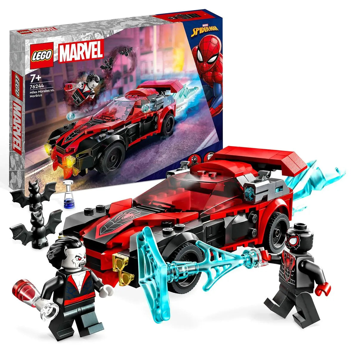 Playset Lego Marvel Miles Morales Vs. Morbius 220 Kusy