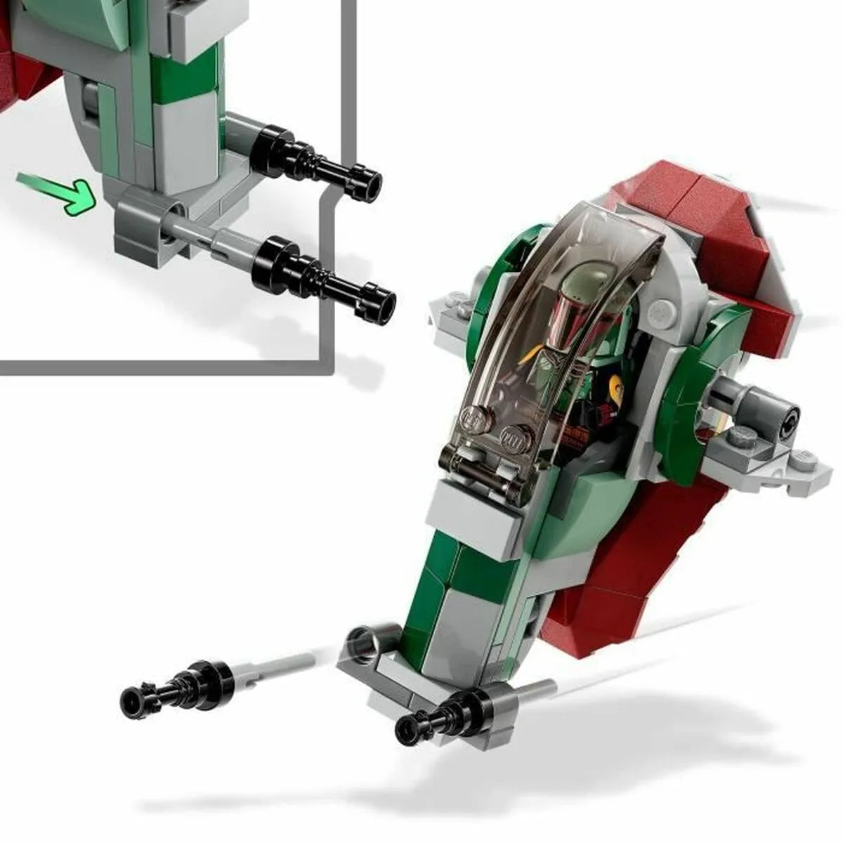 Playset Lego Star-wars 75344 Bobba Fett’s Starship 85 Kusy - Hračky a Hry Bábiky Postavičky