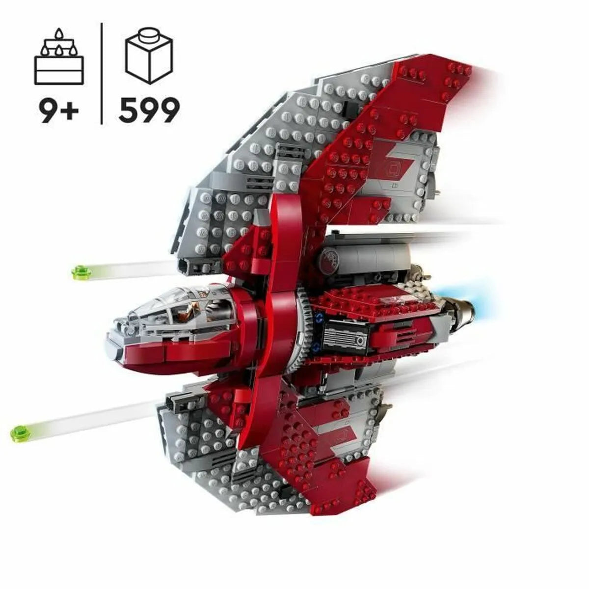 Playset Lego Star Wars 75362 Ahsokina T6 Jedi Stíhačka 599 Kusov - Hračky a Hry Bábiky Postavičky