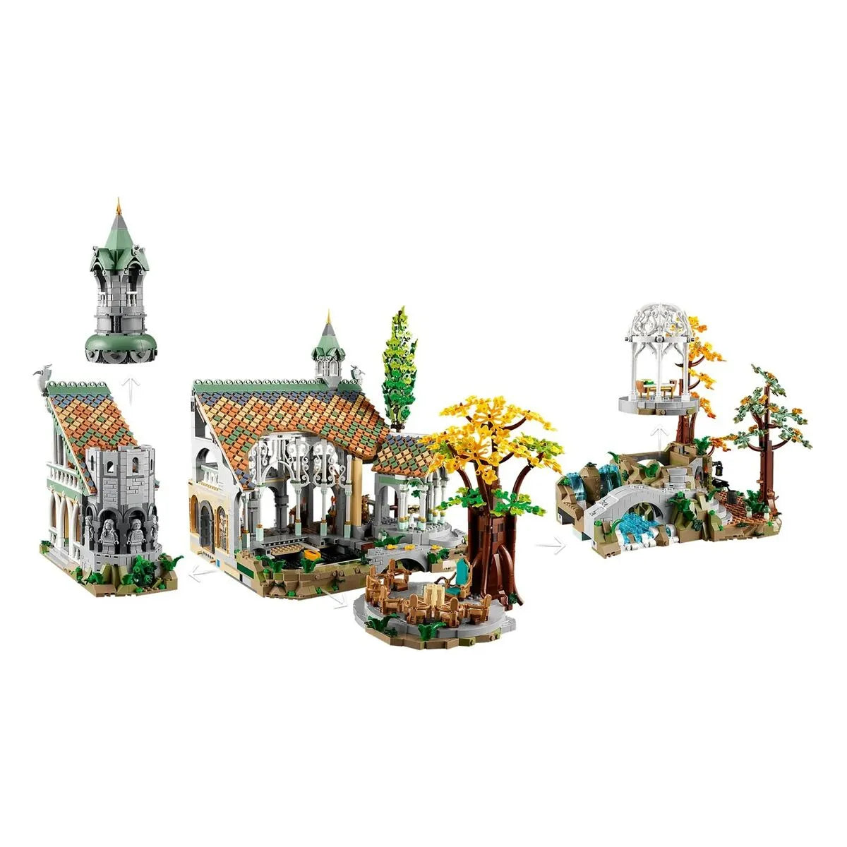 Playset Lego The Lord Of The Rings: Rivendell 10316 6167 Kusy 72 x 39 50 Cm - Hračky a Hry Bábiky Postavičky