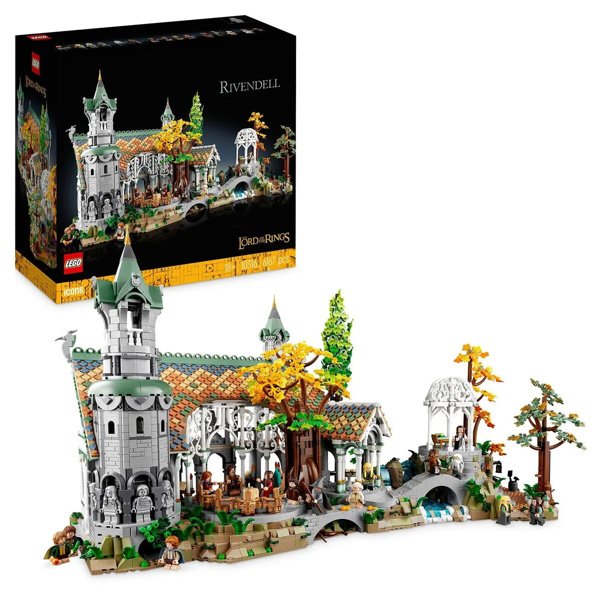 Playset Lego The Lord Of The Rings: Rivendell 10316 6167 Kusy 72 x 39 50 Cm - Hračky a Hry Bábiky Postavičky