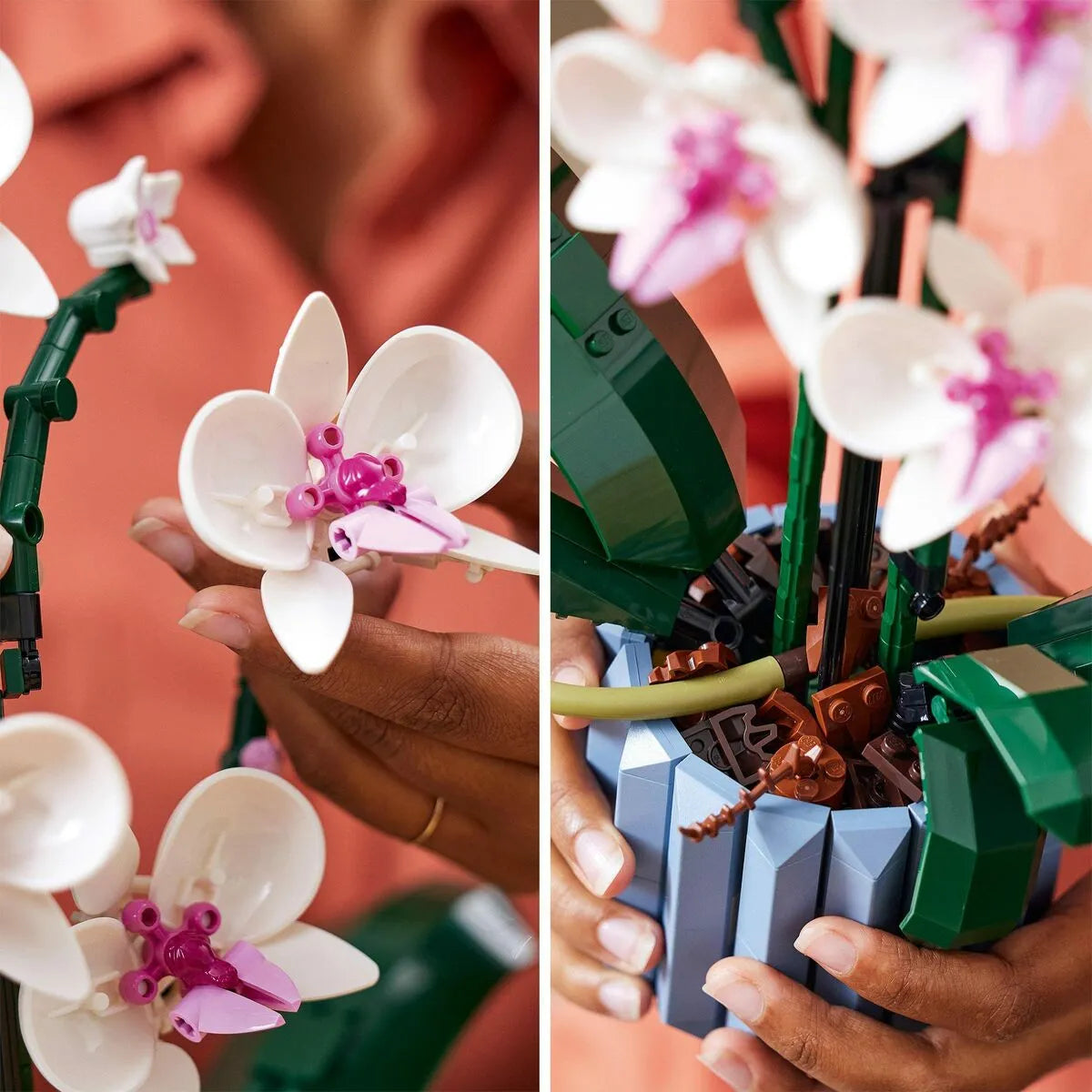 Playset Lego The Orchid Plants With Indoor Artificial Flowers