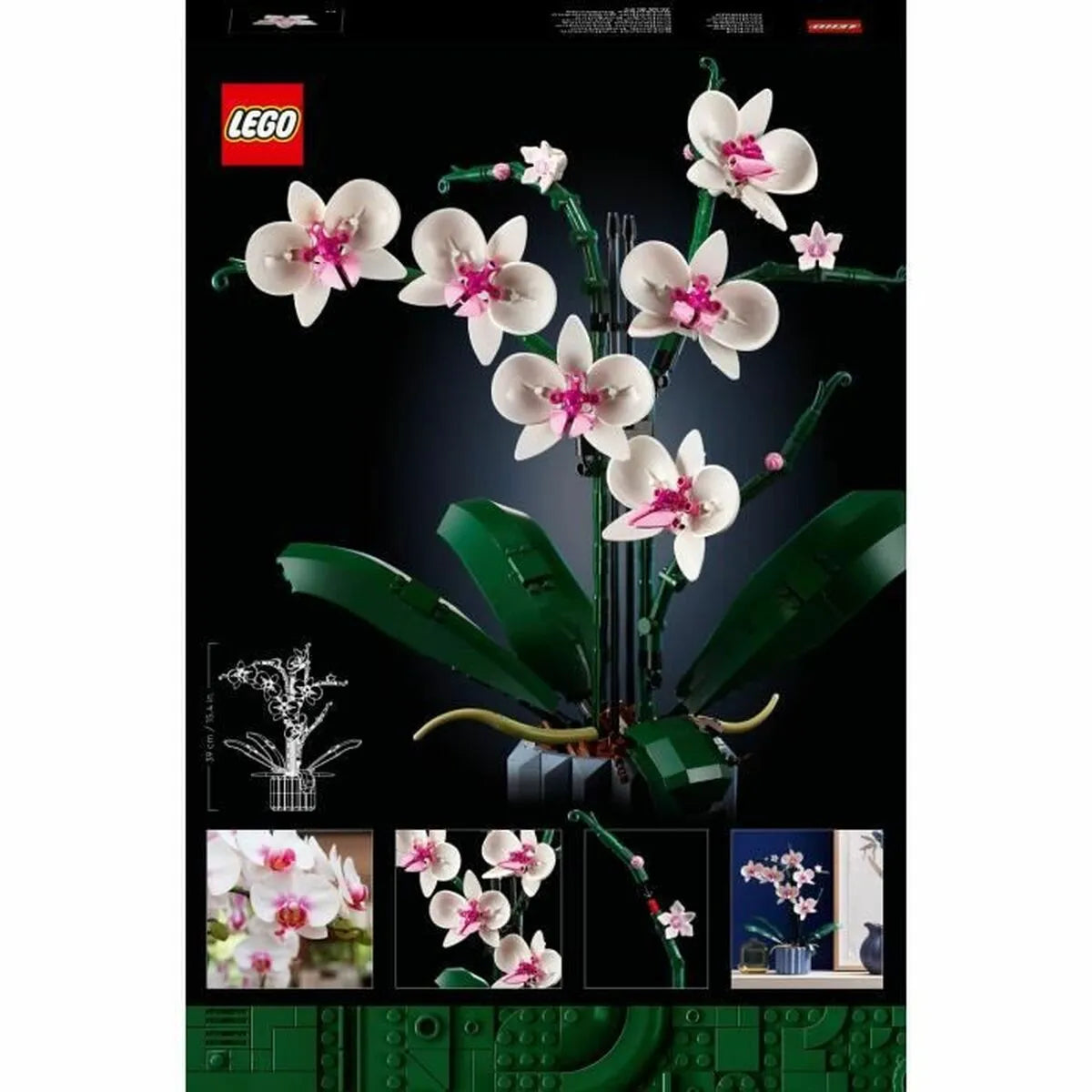 Playset Lego The Orchid Plants With Indoor Artificial Flowers