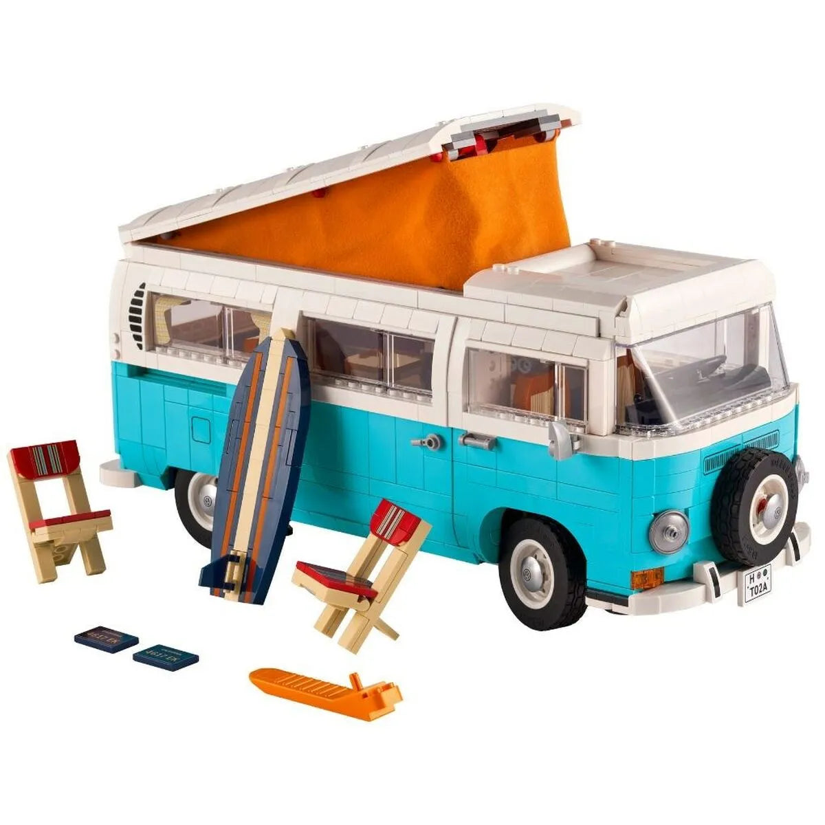 Playset Lego Volkswagen T2 Camper Van 10279 2207 Kusy 14 x 15 35 Cm - Hračky a Hry Bábiky Postavičky