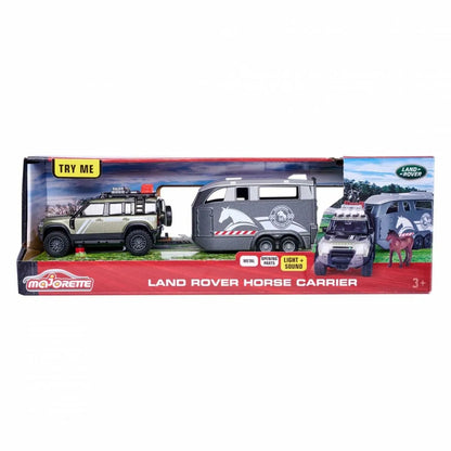 Playset Majorette Land Rover + Remorque Cheval - Hračky a Hry Bábiky Postavičky