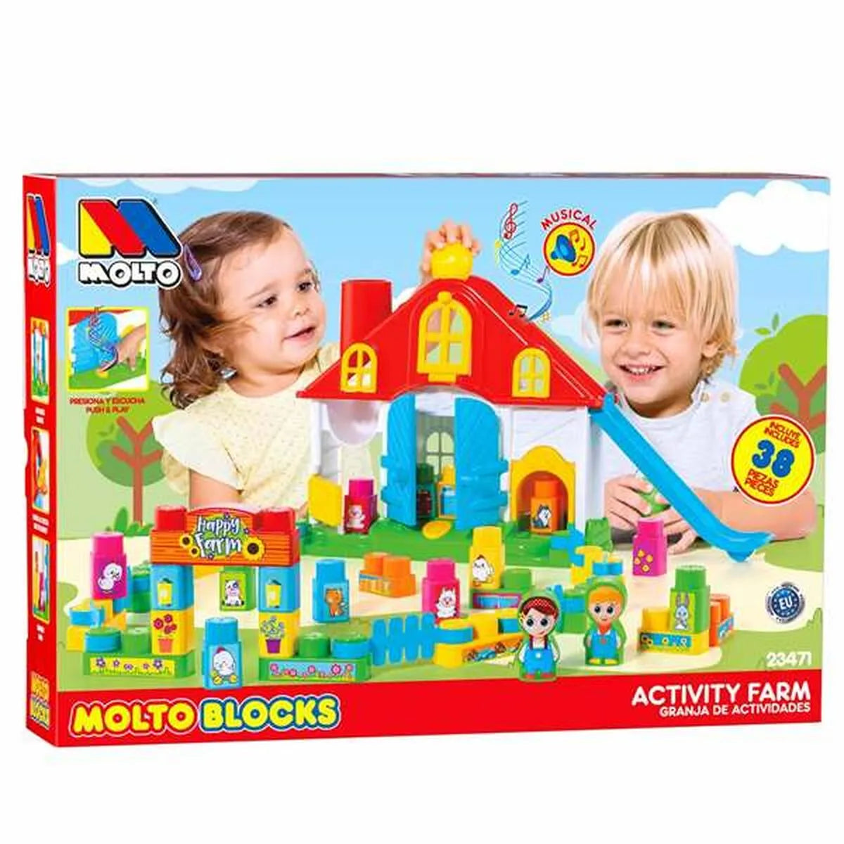 Playset Moltó 38 Kusy Farma Zvuk - Hračky a Hry Bábiky Postavičky