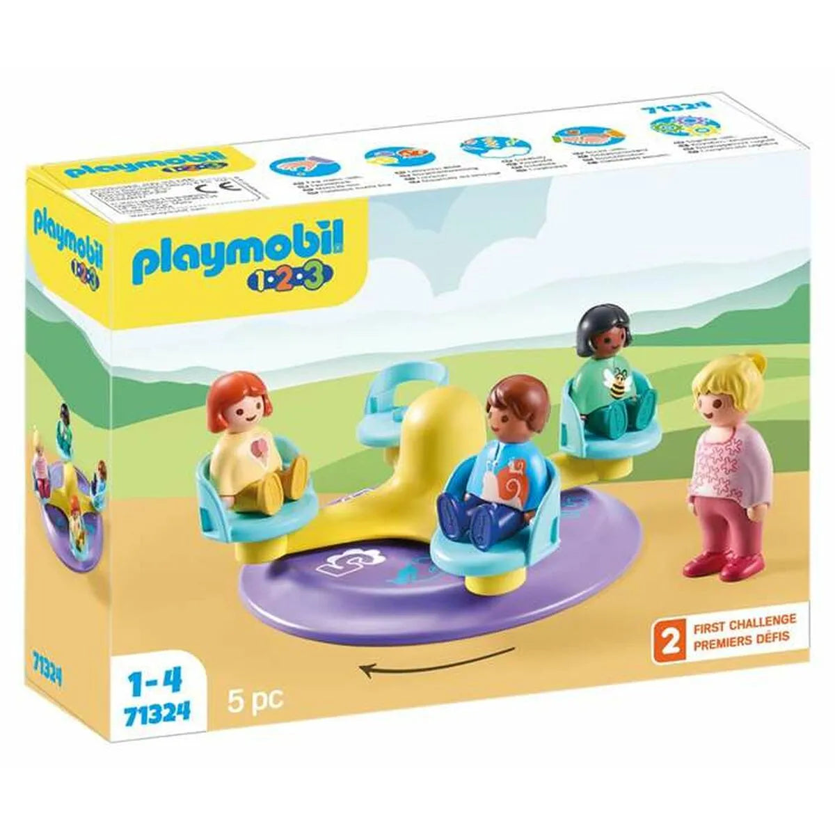 Playset Playmobil 1.2.3 Kolotoč 5 Kusy - Hračky a Hry Bábiky Postavičky