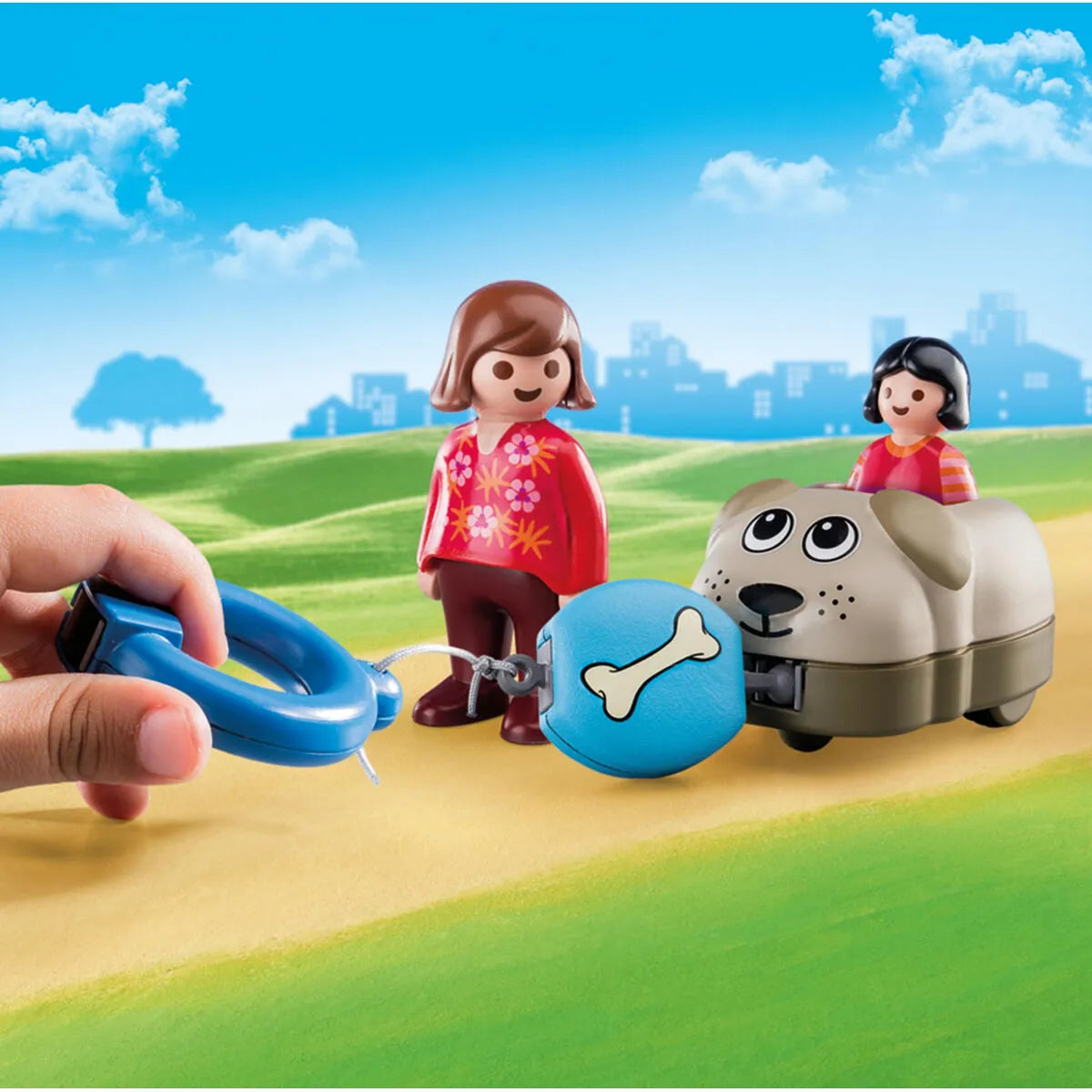 Playset Playmobil 1.2.3 Pes Chlapci 70406 (6 Pcs) - Hracie Sady