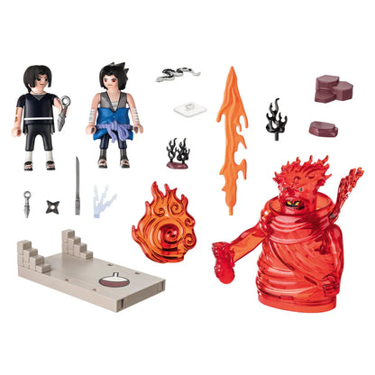 Playset Playmobil 70666 Sasuke Vs Itachi 37 Kusov - Hračky a Hry Bábiky Postavičky