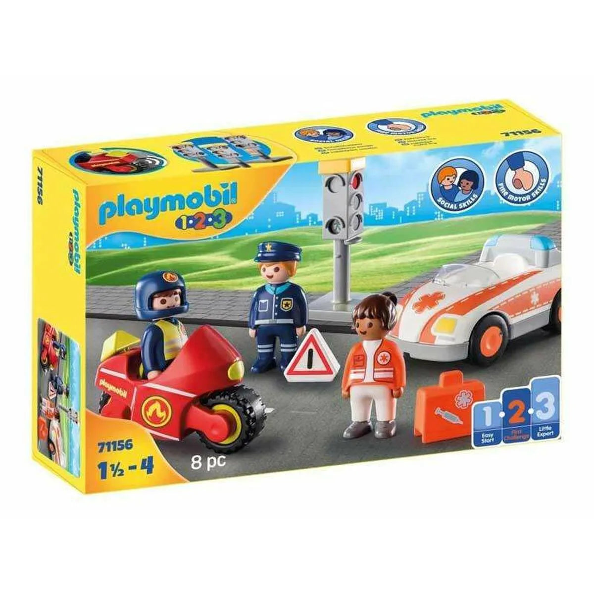 Playset Playmobil 71156 1.2.3 Day to Heroes 8 Kusy - Hračky a Hry Bábiky Postavičky