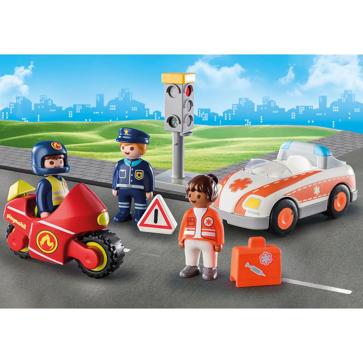 Playset Playmobil 71156 1.2.3 Day to Heroes 8 Kusy - Hračky a Hry Bábiky Postavičky