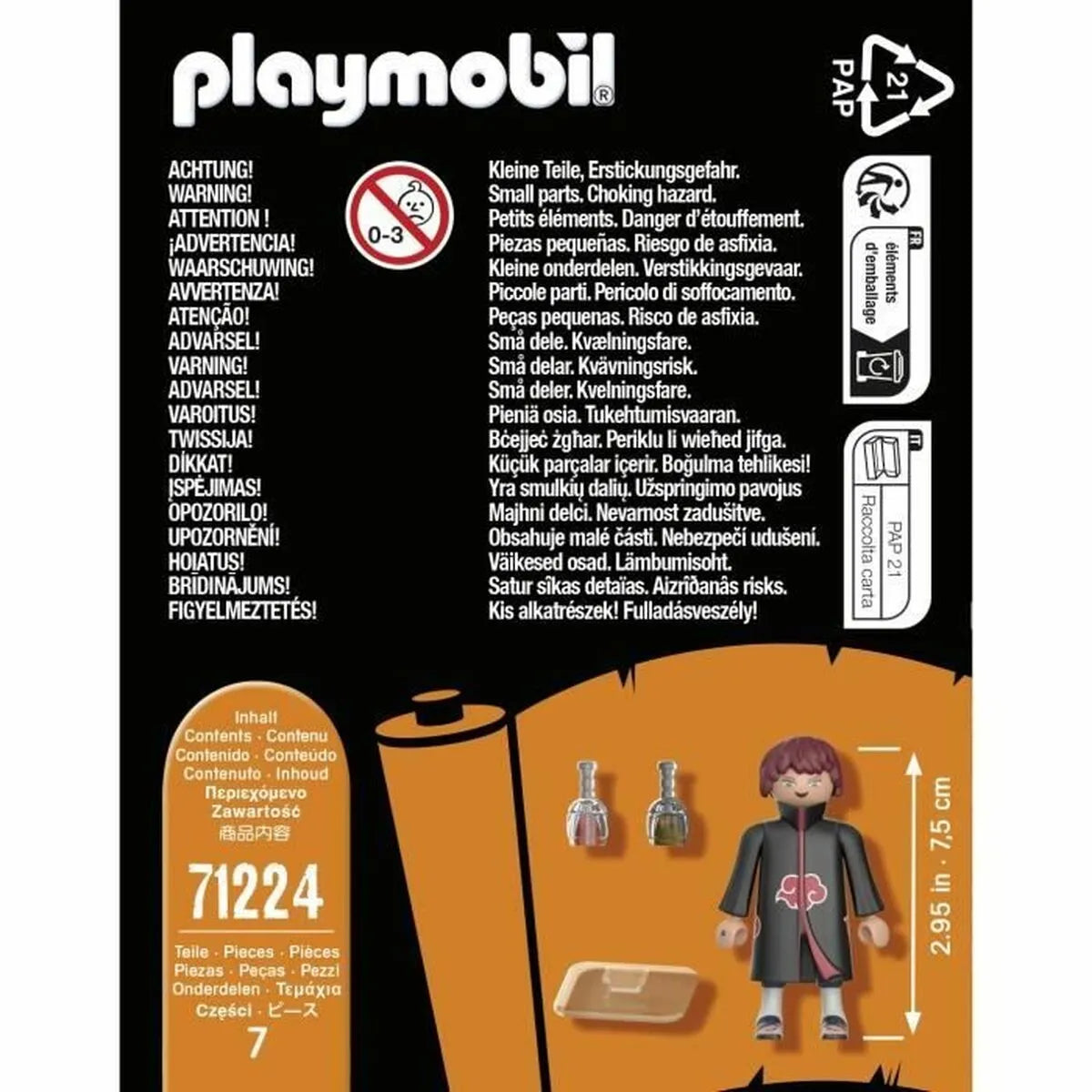 Playset Playmobil 71224 Naruto Shippuden Plastické - Hračky a Hry Bábiky Postavičky