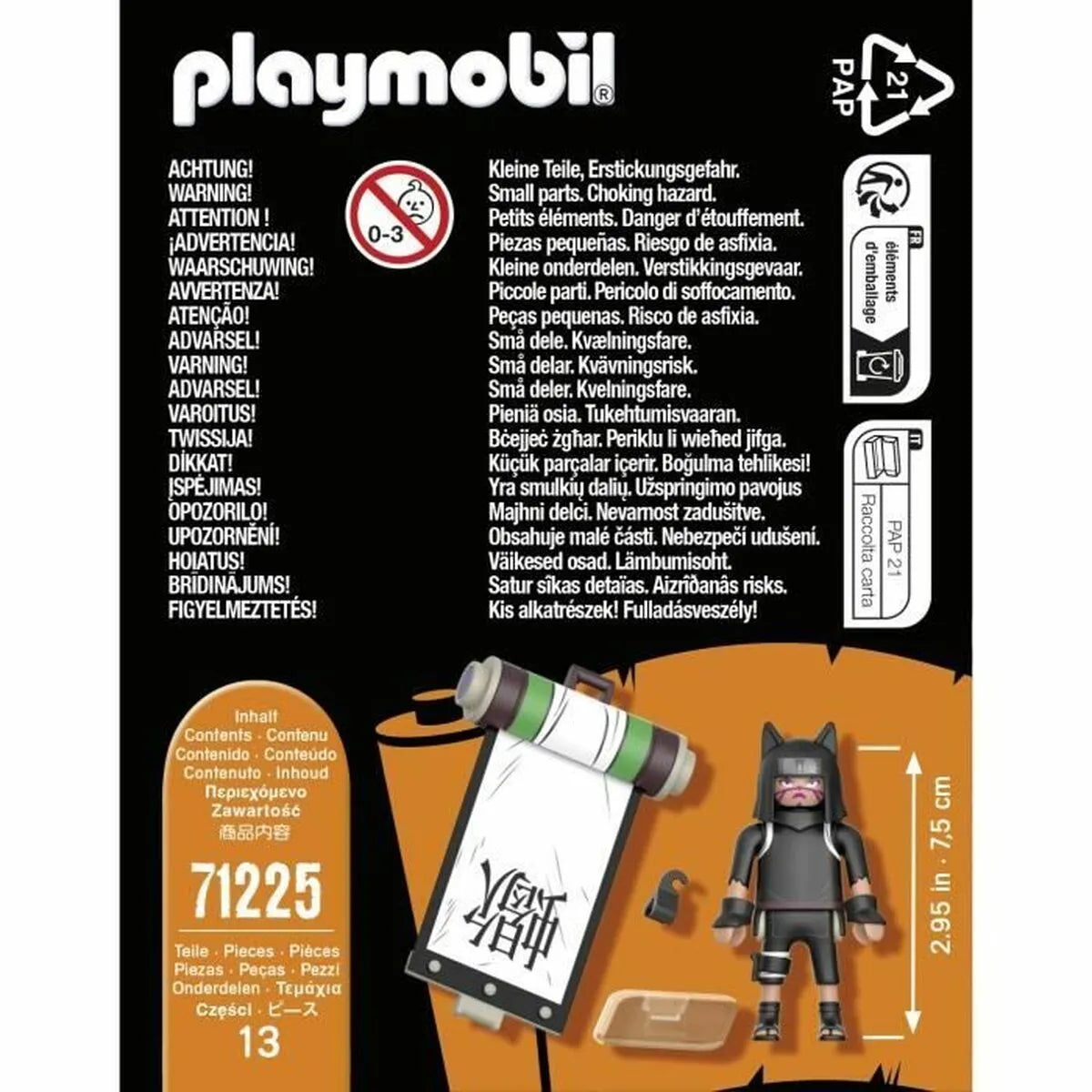 Playset Playmobil 71225 Naruto - Hracie Sady