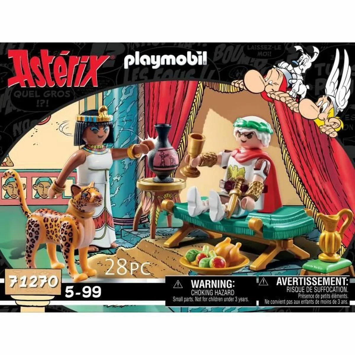 Playset Playmobil 71270 - Asterix: César And Cleopatra 28 Kusy - Hračky a Hry Bábiky Postavičky