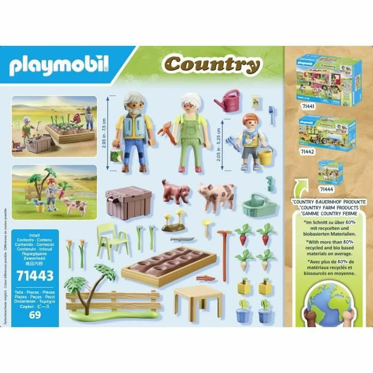 Playset Playmobil 71443 Country Plastické - Hracie Sady