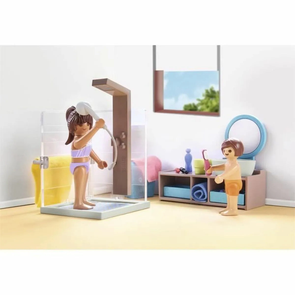 Playset Playmobil 71611 - Kúpeľňa Vaňa 55 Kusov - Hračky a Hry Bábiky Postavičky