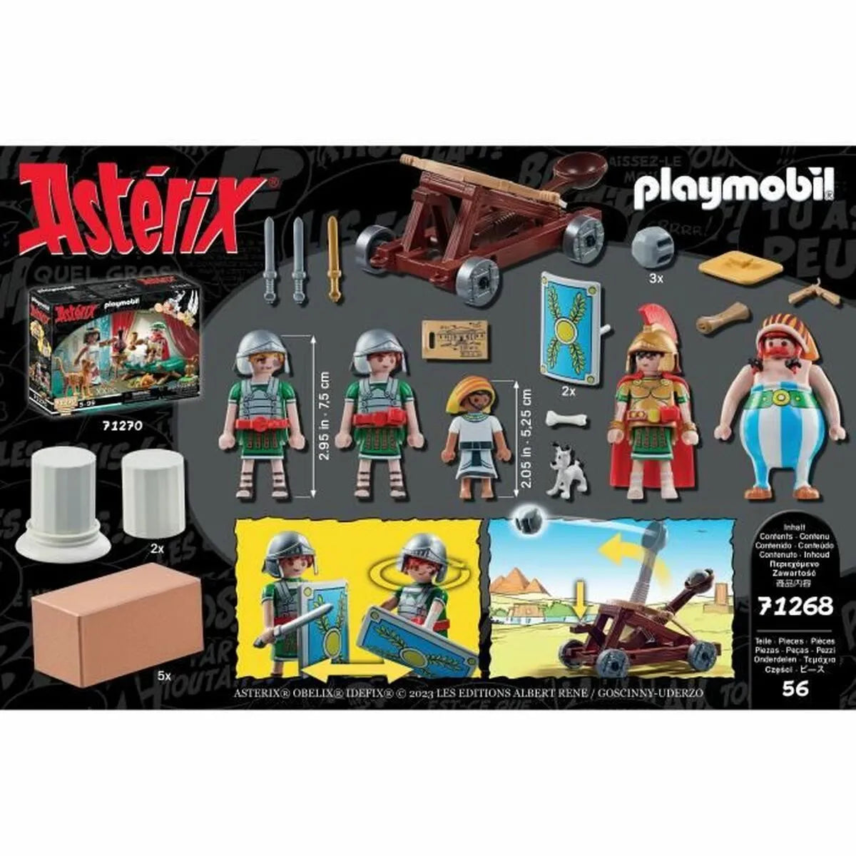 Playset Playmobil Astérix: Numerobis And The Battle Of Palace 71268 56 Kusy - Hračky a Hry Bábiky Postavičky