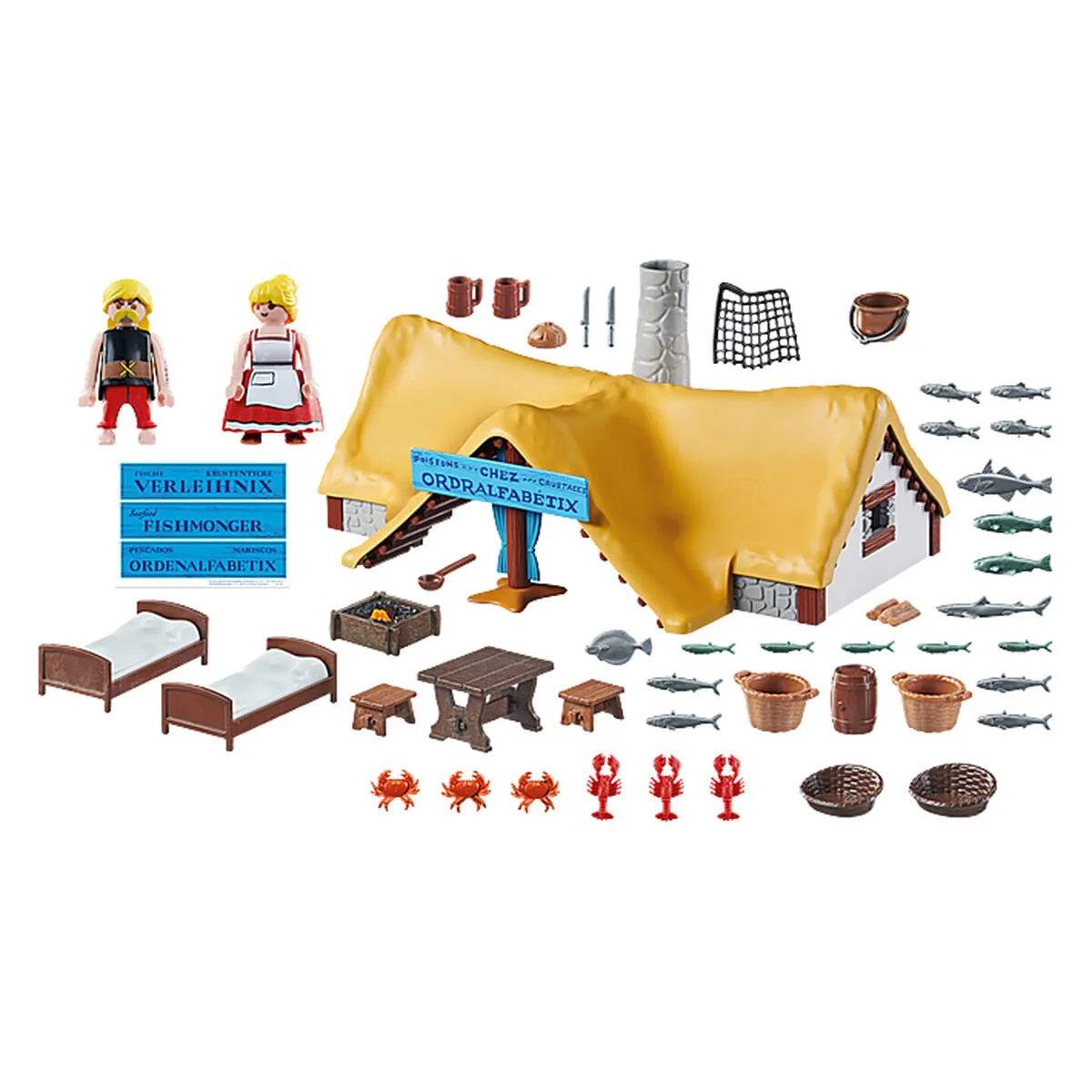 Playset Playmobil Astérix: Ordralfabetix Hut 71266 73 Kusy - Hracie Sady