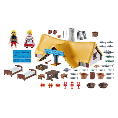 Playset Playmobil Astérix: Ordralfabetix Hut 71266 73 Kusy - Hracie Sady