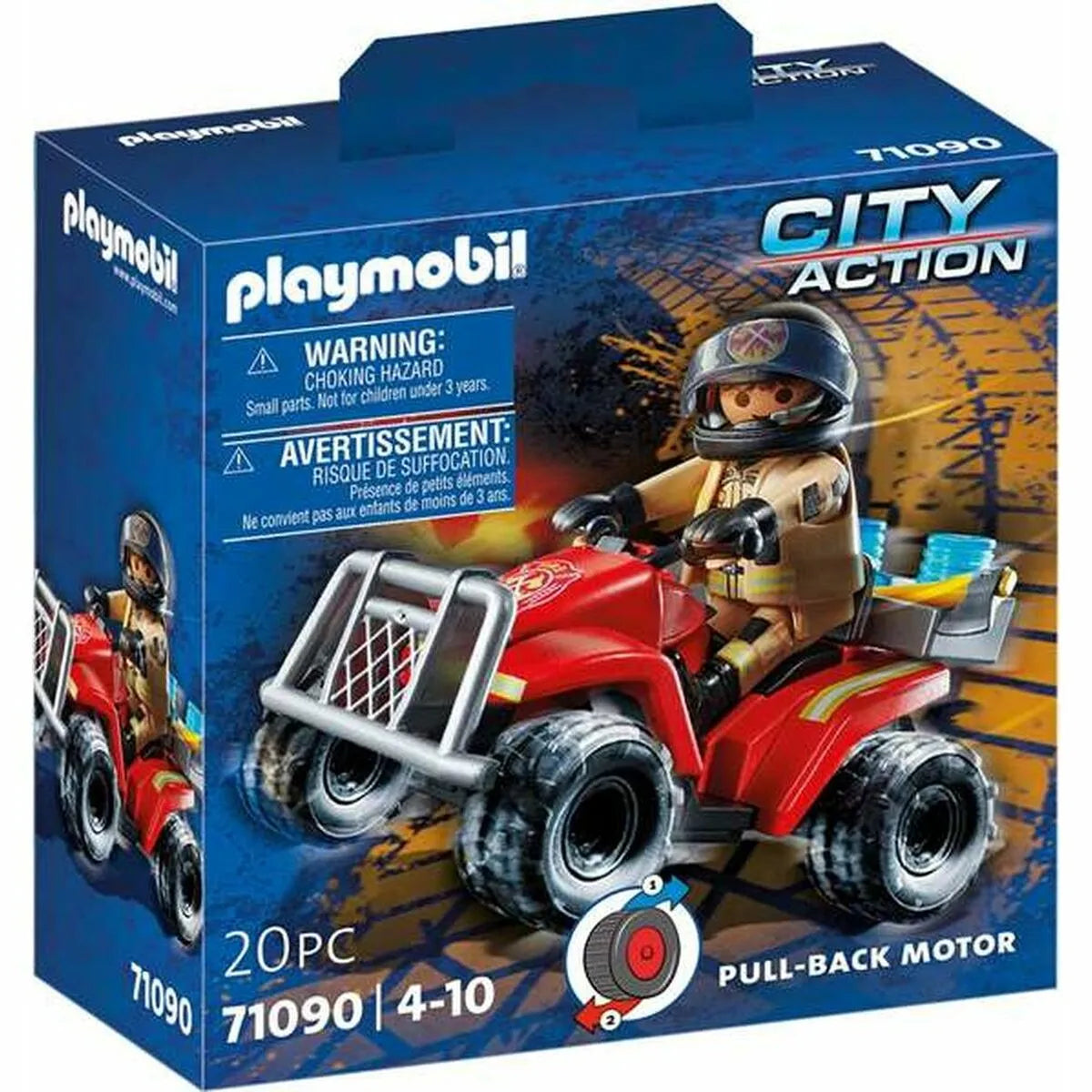 Playset Playmobil City Action Firefighters - Speed Quad 71090 - Hracie Sady