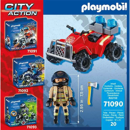 Playset Playmobil City Action Firefighters - Speed Quad 71090 - Hracie Sady