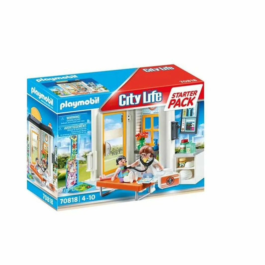 Playset Playmobil City Life Chlapci Doktor 70818 (57 Pcs) - Hracie Sady