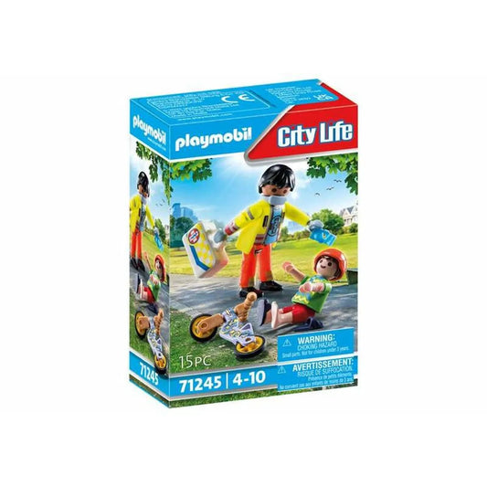 Playset Playmobil City Life - Paramedic With Patient 71245 15 Kusy - Hracie Sady