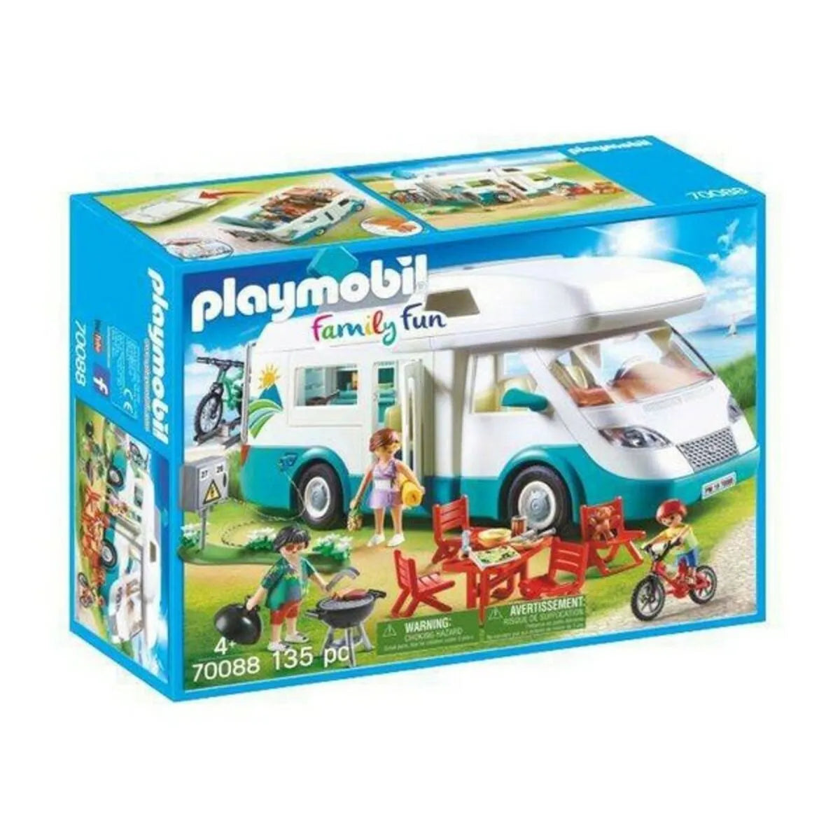 Playset Playmobil Family Fun Summer Caravan (135 Pcs) - Hracie Sady