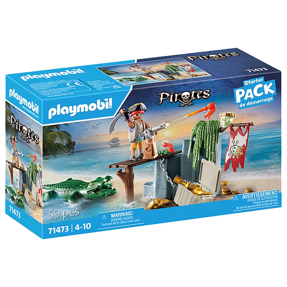 Playset Playmobil Krokodíl Pirát 59 Kusy - Hračky a Hry Bábiky Postavičky