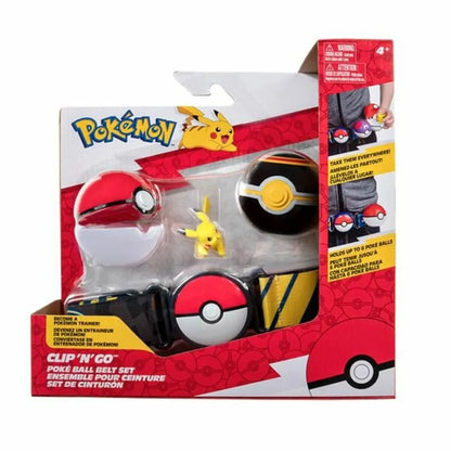 Playset Pokémon Clip Belt ?N’ Go - Pikachu - Hracie Sady