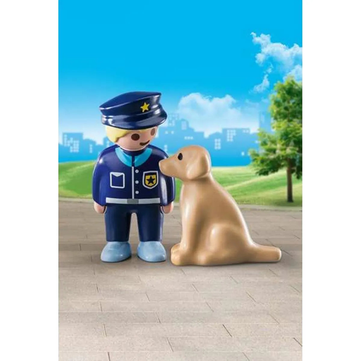 Playset Police With Dog 1 Easy Starter Playmobil 70408 (2 Pcs) - Hračky a Hry Bábiky Postavičky