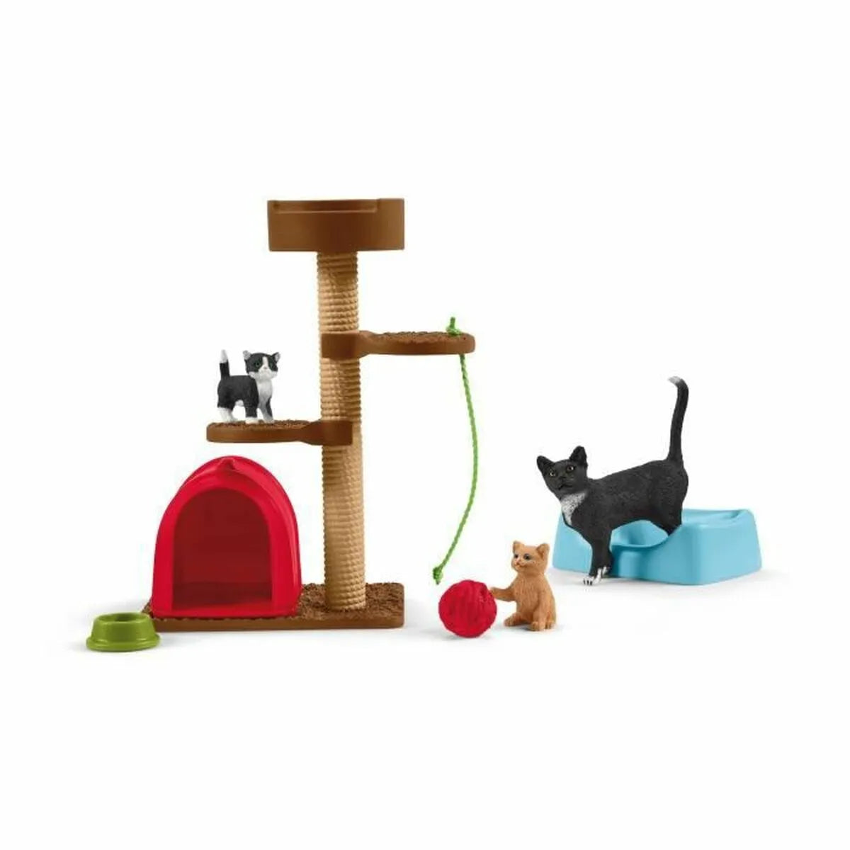 Playset Schleich Playtime For Cute Cats Mačiek Plastické - Hračky a Hry Bábiky Postavičky