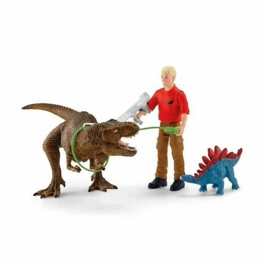 Playset Schleich Tyrannosaurus Rex Attack 41465 5 Kusy - Hračky a Hry Bábiky Postavičky