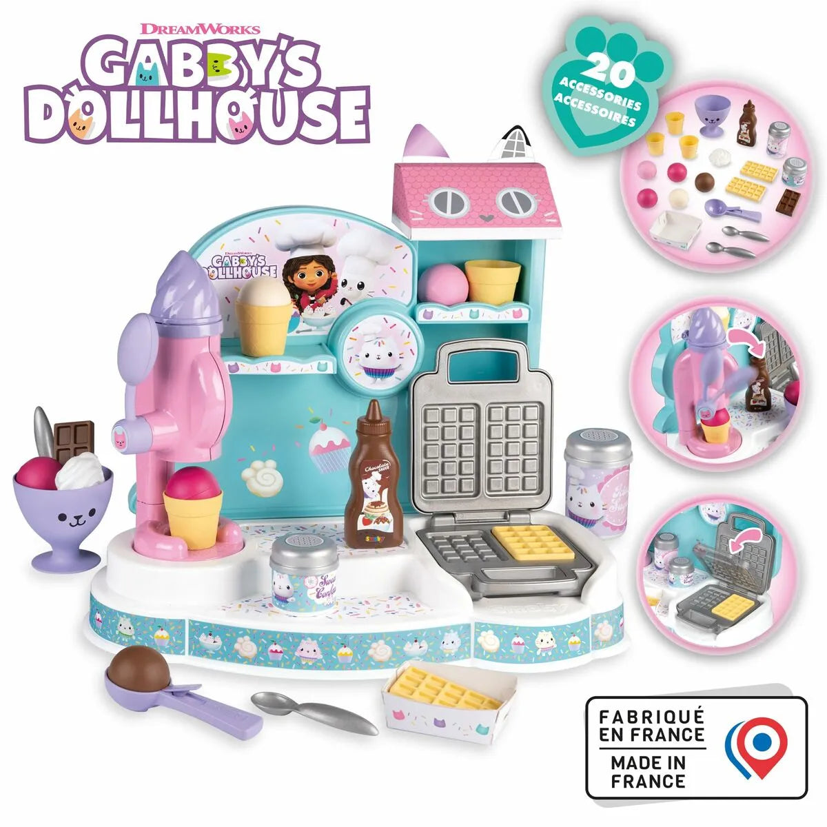 Playset Smoby Gabby´s Dollhouse Kitchen - Hracie Sady