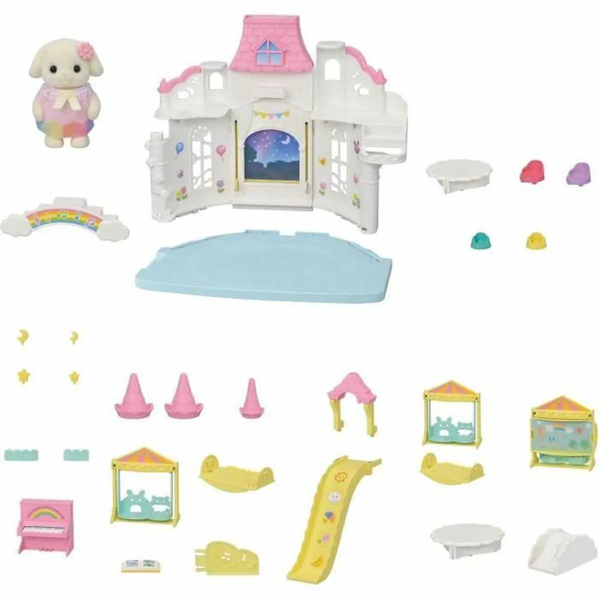 Playset Sylvanian Families 5743 Sunny Castle Nursery - Bábiky