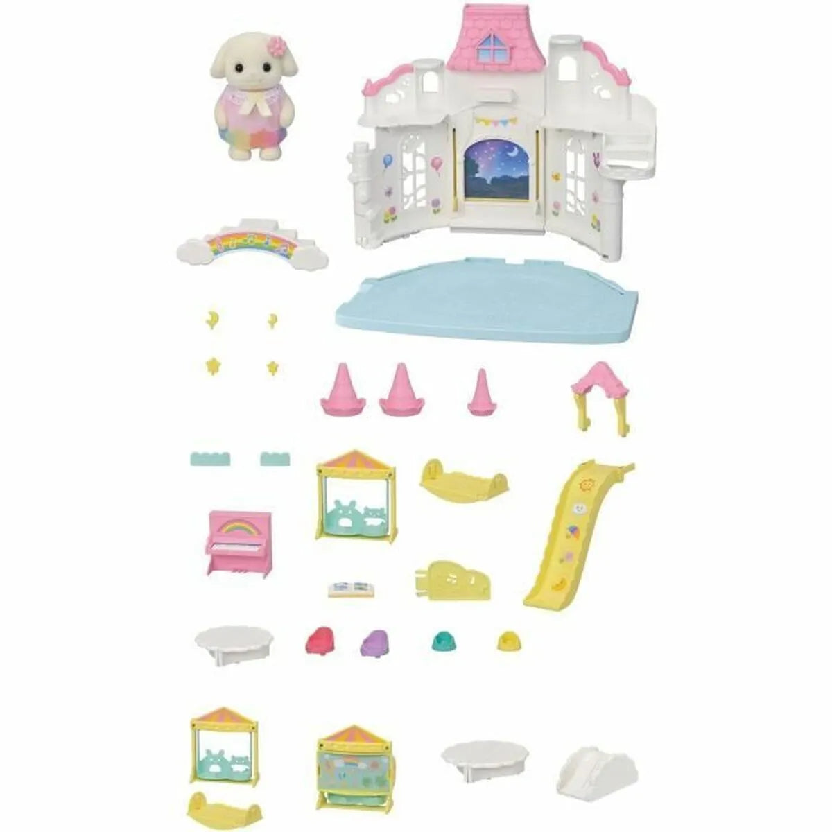 Playset Sylvanian Families 5743 Sunny Castle Nursery - Bábiky