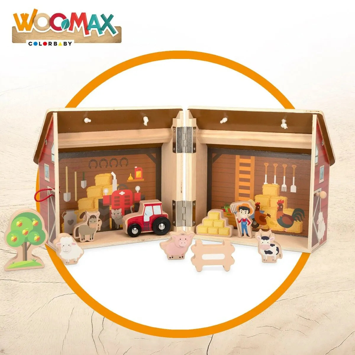 Playset Woomax Farma 19 x 18 Cm 9 Kusy 4 Kusov - Hračky a Hry Bábiky Postavičky