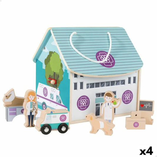 Playset Woomax Veterinár 19 x 18 Cm 9 Kusy 4 Kusov - Hracie Sady