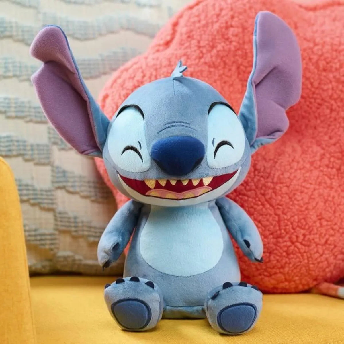 Plyšák Stitch sa Smeje a Trasie 25 Cm Viacfarebná - Plyšové Hračky - Bigbuy Home