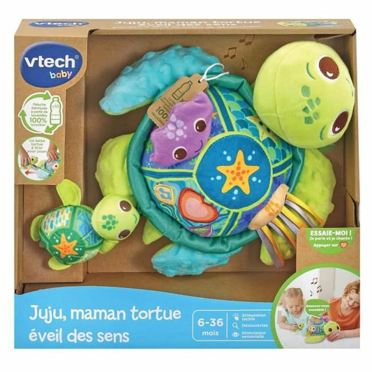 Plyšák Vtech Baby Juju Mother Turtle + 6 Mesiacov Recyklovaný Muzikál - Hračky a Hry Plyšové Hračky