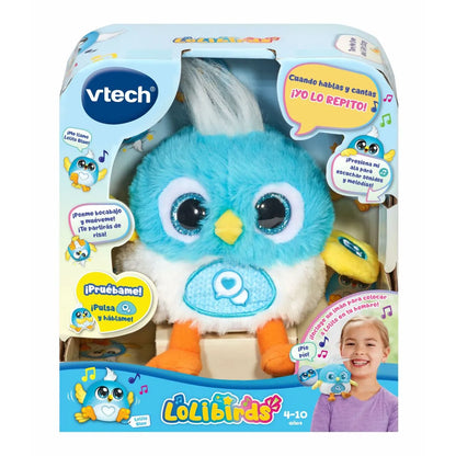 Plyšová Hračka so Zvukom Vtech Lolibirds Lolito Modrá - Plyšové Hračky