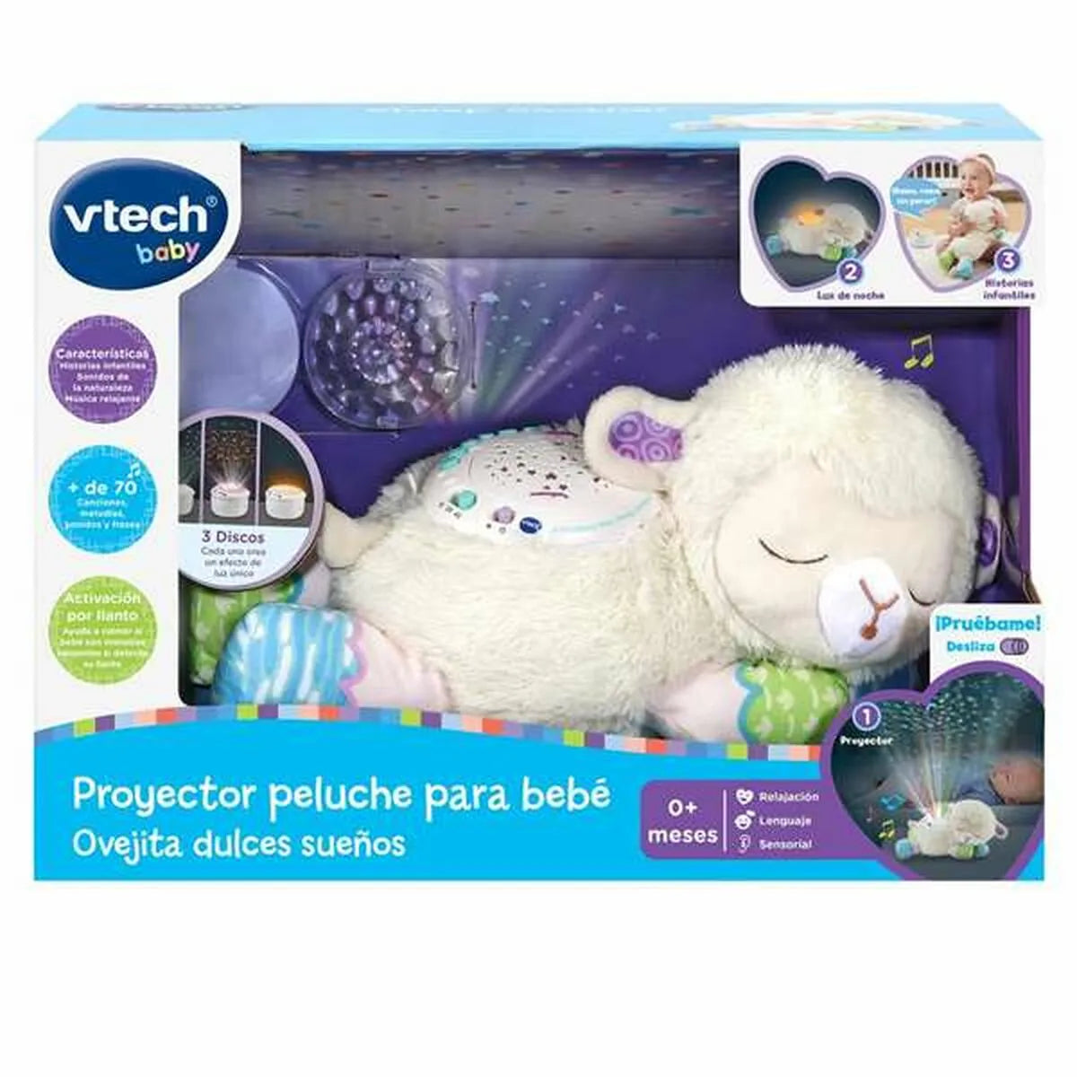 Plyšový Led Projektor Ovečka Vtech Sweet Dreams 15 x 32 12 Cm - Projektory a Budíky