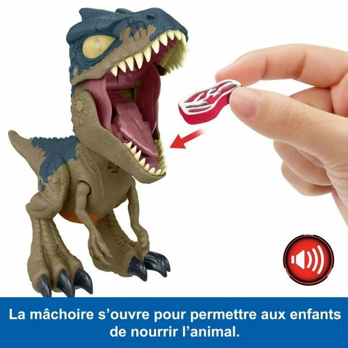 Pohyblivé Figúrky Jurassic World Chomp Chomp-allosaurus Hvb45 Dinosaurus Zvuk - Hračky a Hry Bábiky Postavičky