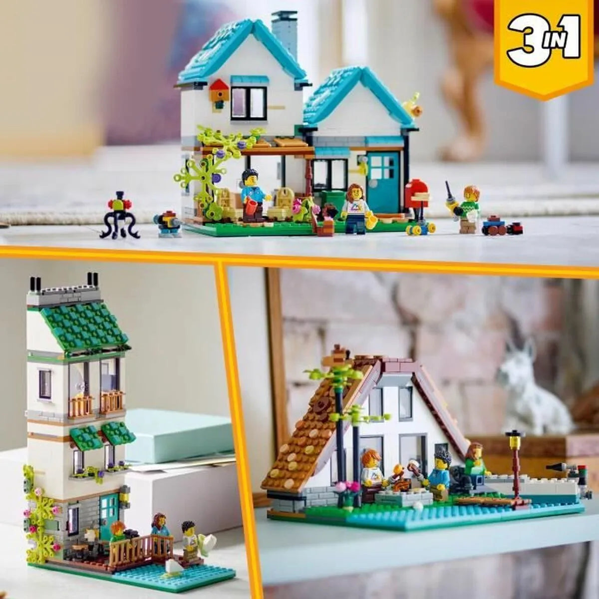 Pohyblivé Figúrky Lego Creator Playset + 8 Rokov 3 v 1 - Hračky a Hry Bábiky Postavičky