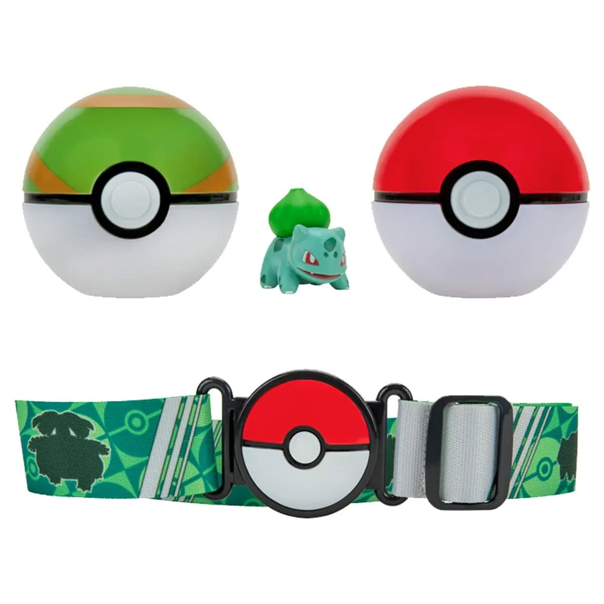 Pohyblivé Figúrky Pokémon Clip Belt ?N’ Go - Bulbasaur 5 Cm - Hracie Sady