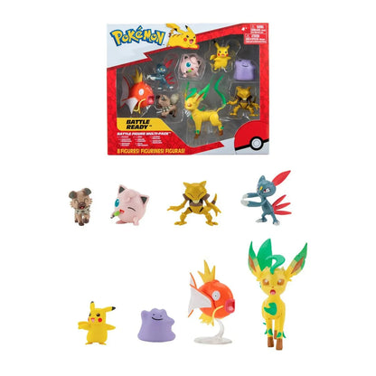 Pohyblivé Figúrky Pokémon Pikachu Sneasel Magikarp Abra Rockruff Ditto Bayleef & Jigglypuff - Hracie Sady