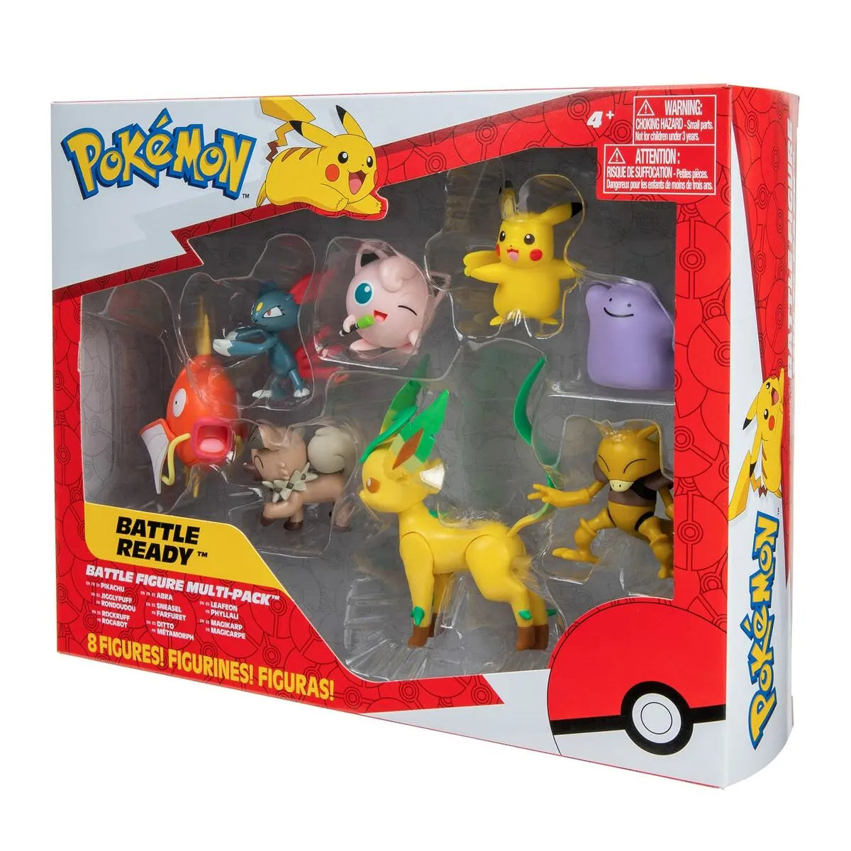 Pohyblivé Figúrky Pokémon Pikachu Sneasel Magikarp Abra Rockruff Ditto Bayleef & Jigglypuff - Hracie Sady